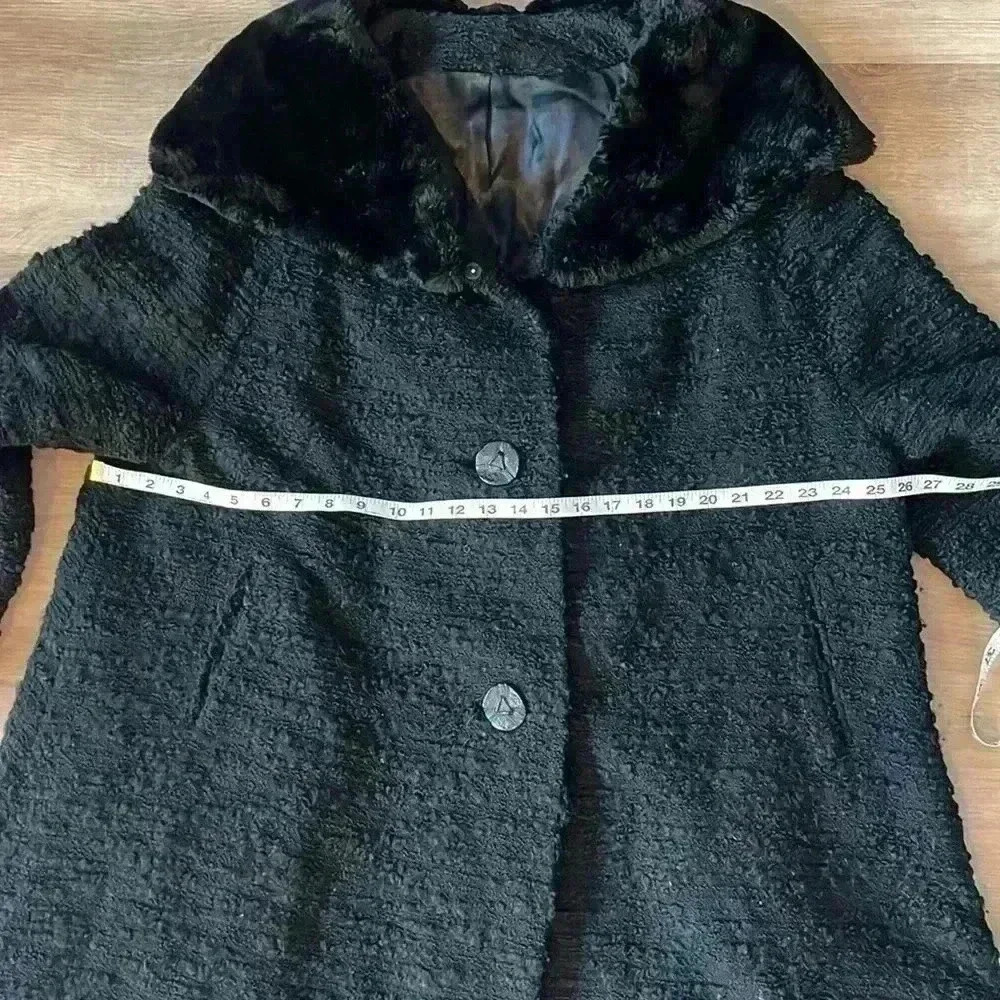 Women’s 1950’s Berroco’s Candlewick Swing Coat sz L-XL - Picture 4 of 11
